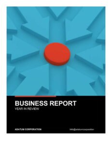 Bold business Report Template In Word (.Docx File Download)