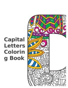 Capital letters coloring book Template In Word (.Docx File Download)
