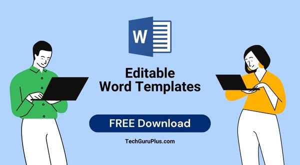 Editable templates in Word-Download