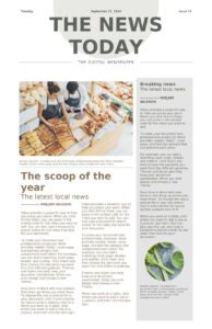 Lifestyle newspaper Template In Word (.Docx File Download)