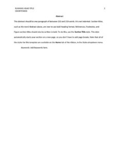 Professional APA Style paper 7th edition Template In Word (.Docx File ...