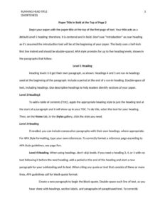 Professional APA Style paper 7th edition Template In Word (.Docx File ...