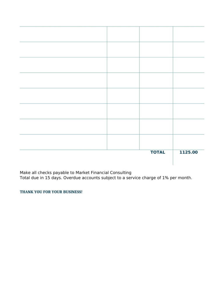 download excel invoice template free