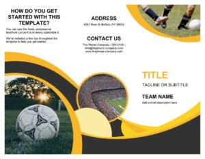 Sports brochure Template In Word (.Docx File Download)