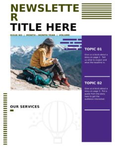 Travel newsletter Template In Word (.Docx File Download)