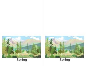 Wilderness scenes greeting cards Template In Word (.Docx File Download)