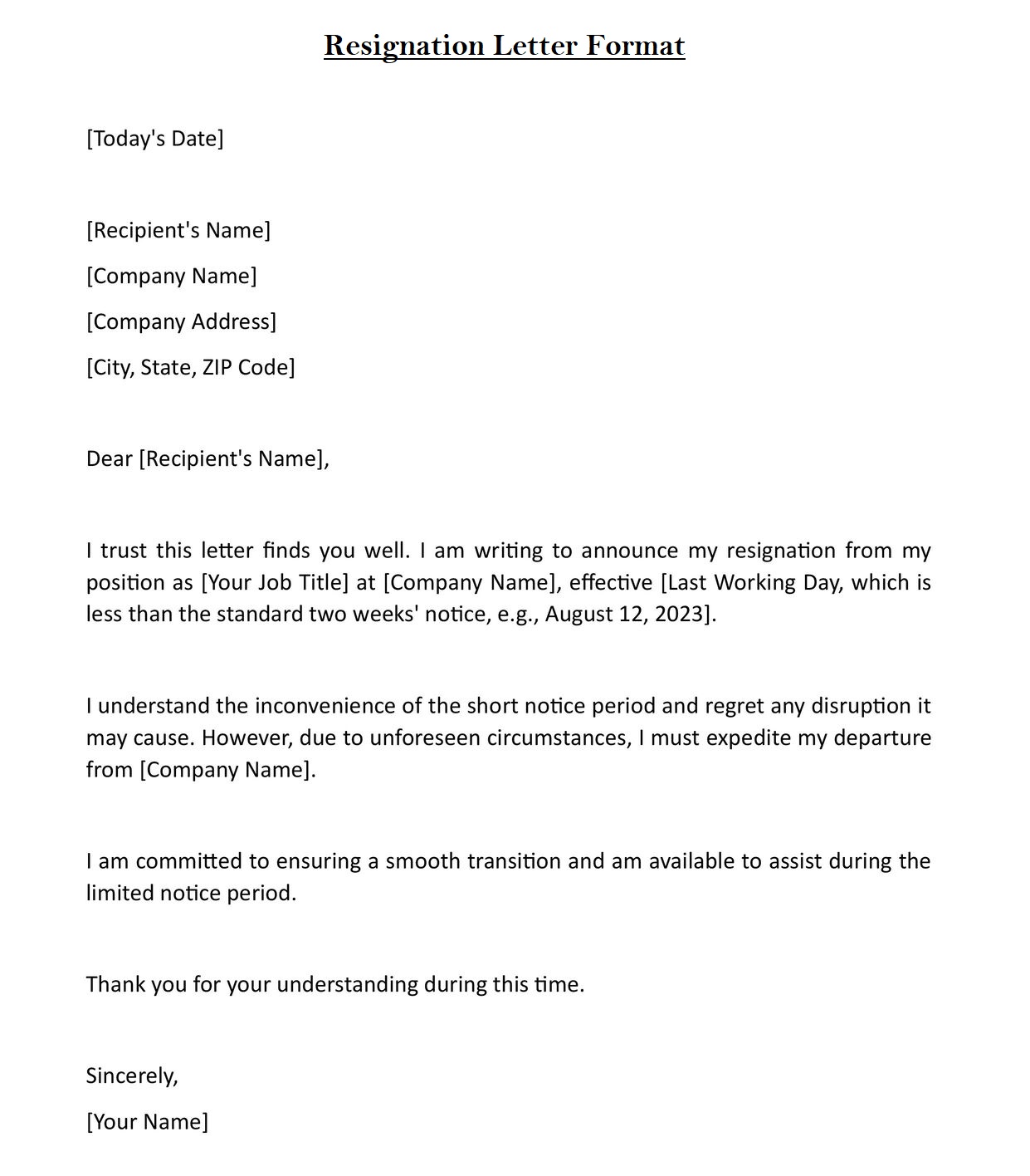 A Guide To Writing A Polished Resignation Letter 