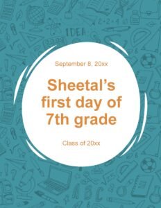1st day of school signs Presentation Powerpoint Template (.ppt File Download)