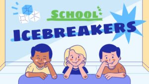 Blue Yellow and Green School Icebreakers Presentation Template (.ppt File Download)