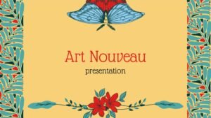 Art Nouveau Style Presentation Presentation Powerpoint Template (.ppt File Download)