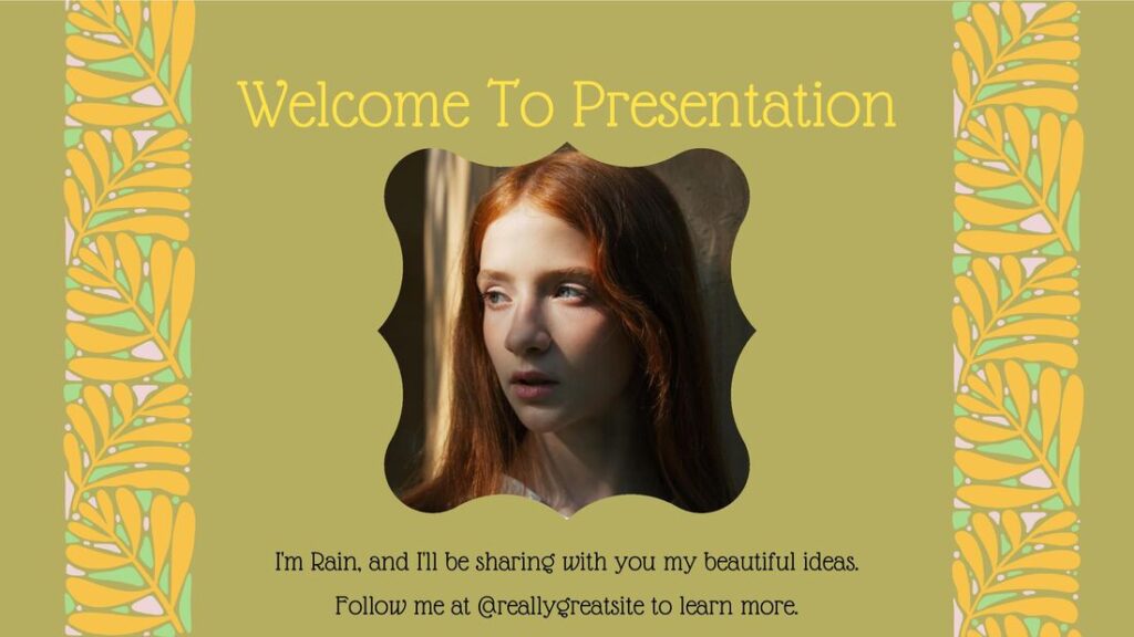 Art Nouveau Style Presentation Presentation Powerpoint Template (.ppt ...