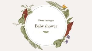 Baby shower slideshow Presentation Powerpoint Template (.ppt File Download)