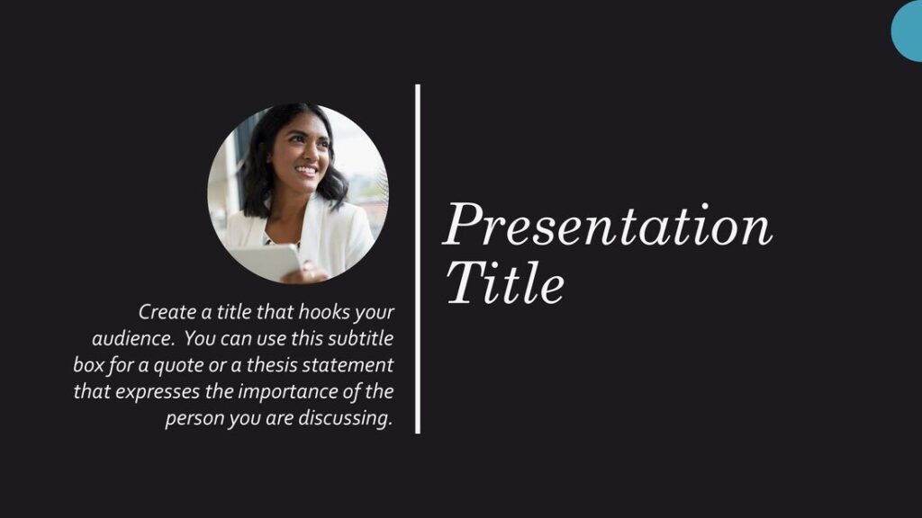 download template ppt biography