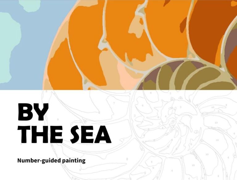 By the sea paint by numbers Presentation Powerpoint Template (.ppt File ...