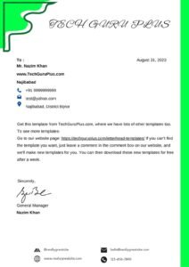 Amazing Free Letterhead Template In Word You Can Edit (.docx)