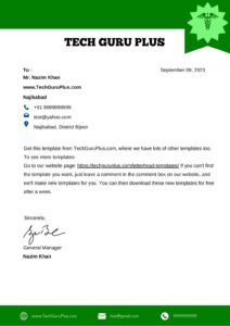 Doctor Free Personal Letterhead Templates Word (.docx)
