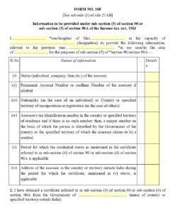 Form 10F Income Tax Download & 13 Important Points about Form 10F