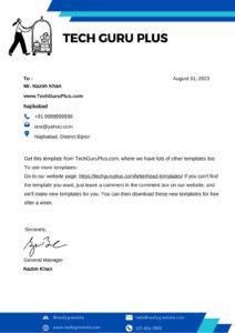 Free Letterhead Templates In Google Docs (.docx)
