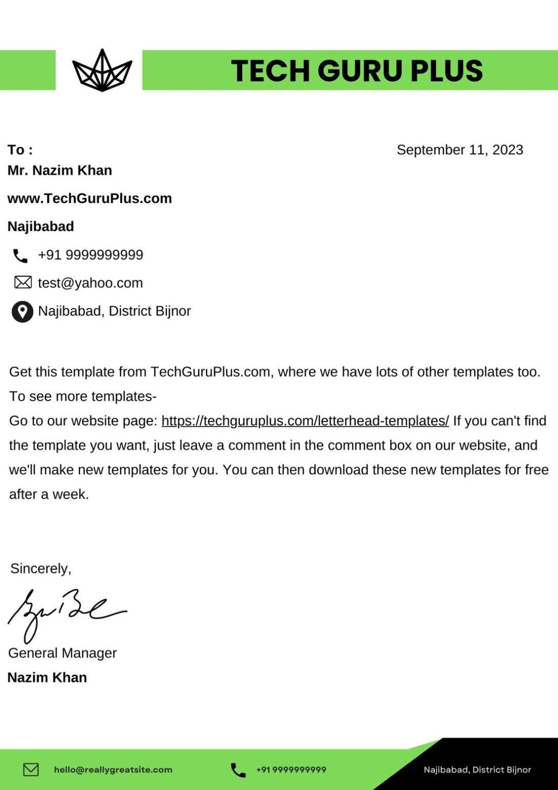 Company Letterhead Template docx 