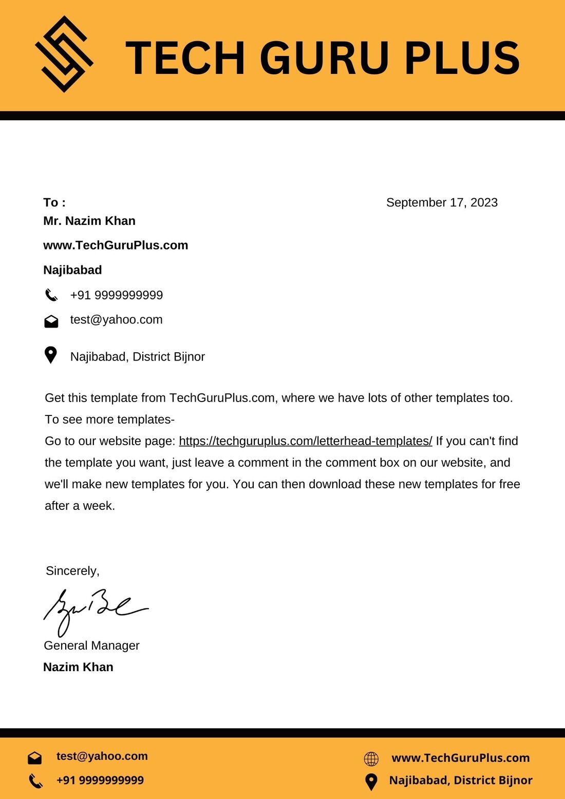 Labour Contractor Letterhead Format docx 