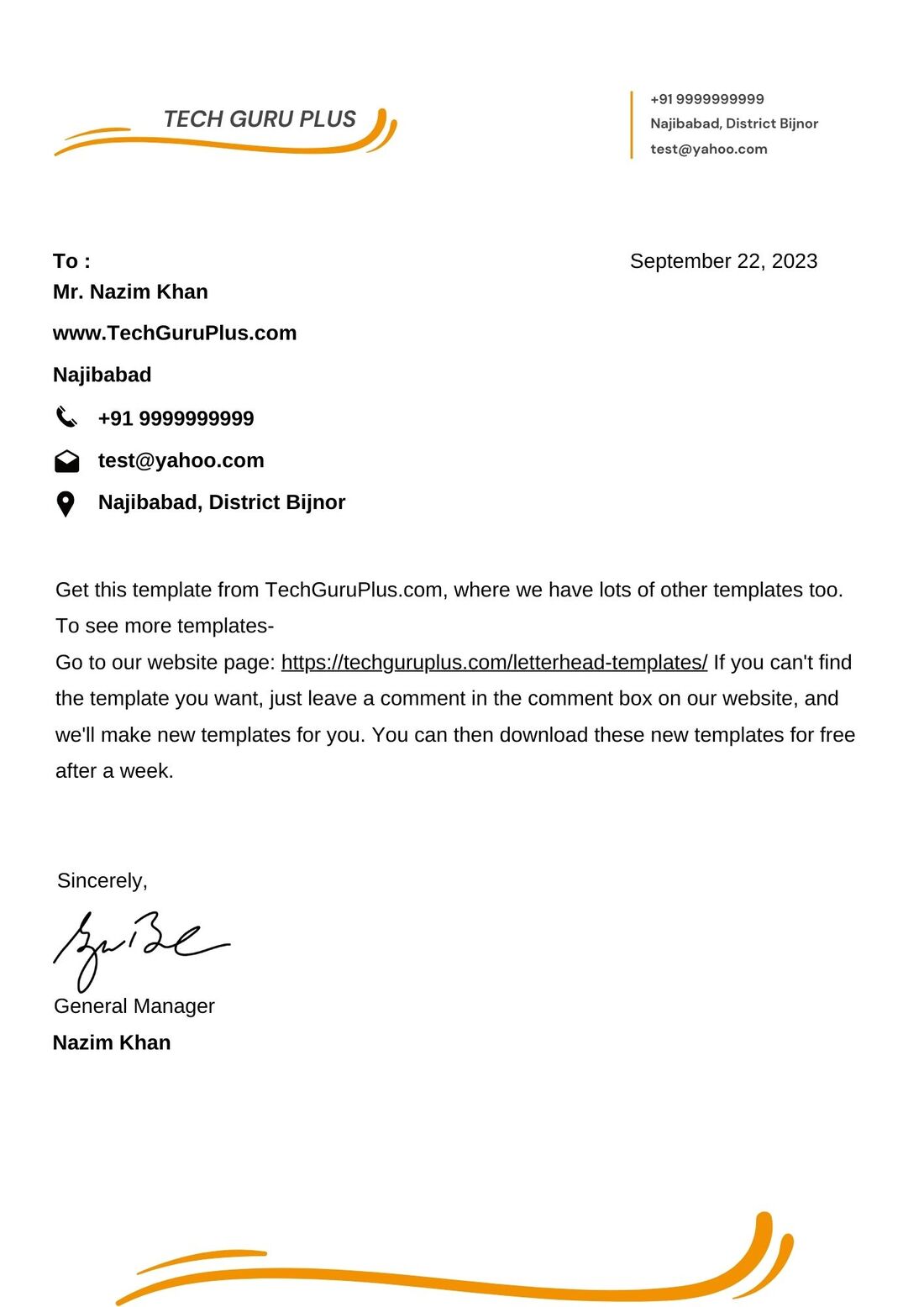 Microsoft Word Letterhead Formats Download Edit