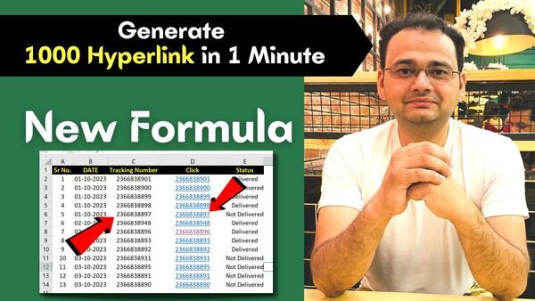 Hyperlink formula in Excel Generate Bulk Hyperlink in Excel