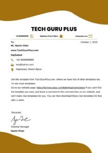 Letterhead Design Which are Downloadable in Word
