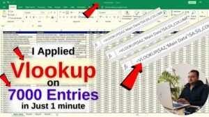 I Applied VLOOKUP on 7000 Entries in Just 1 minute in Excel