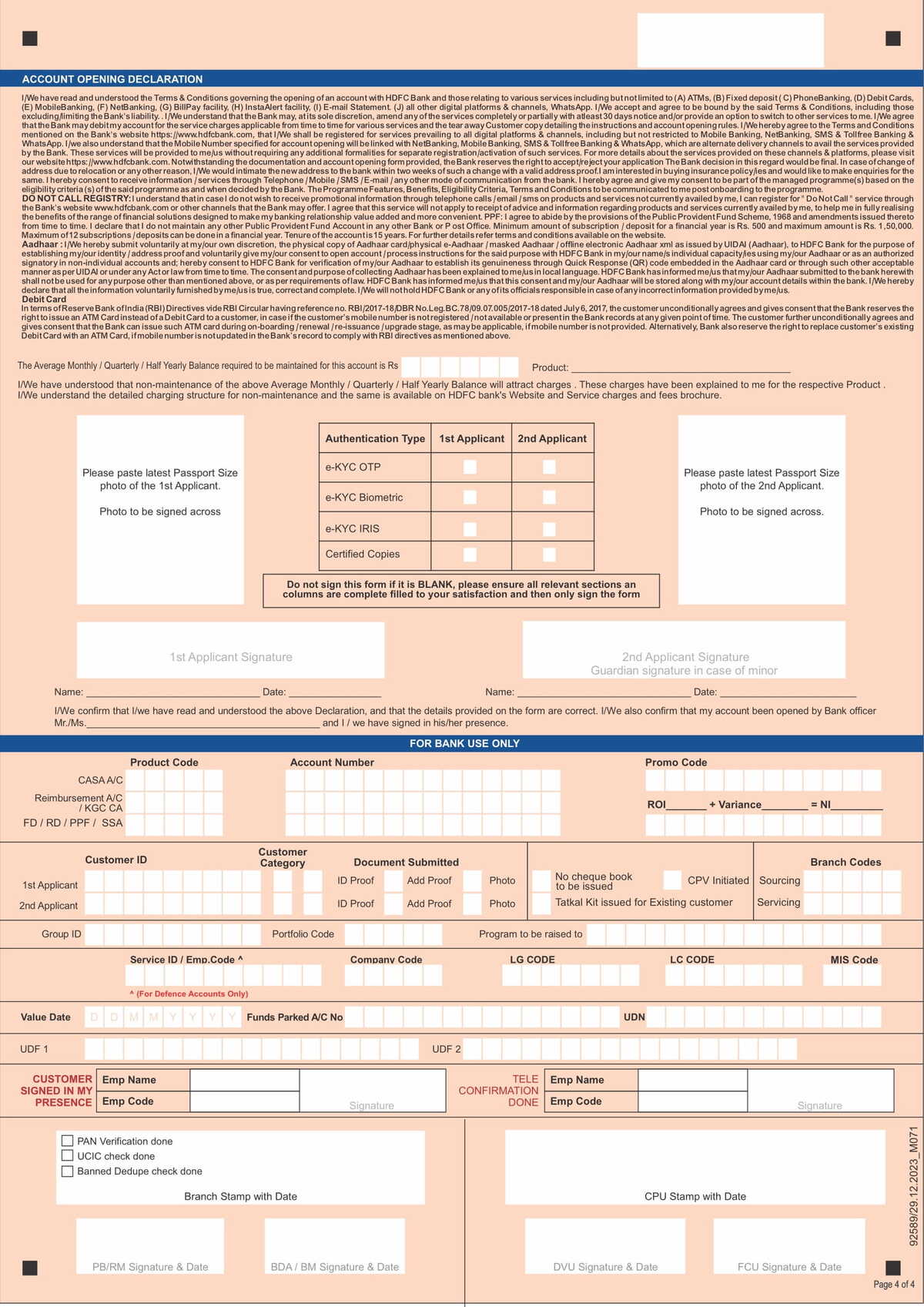 Account Opening Form For Resident-4