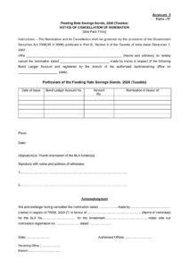 Axis Bank Cancellation of Nomination Form Download in PDF