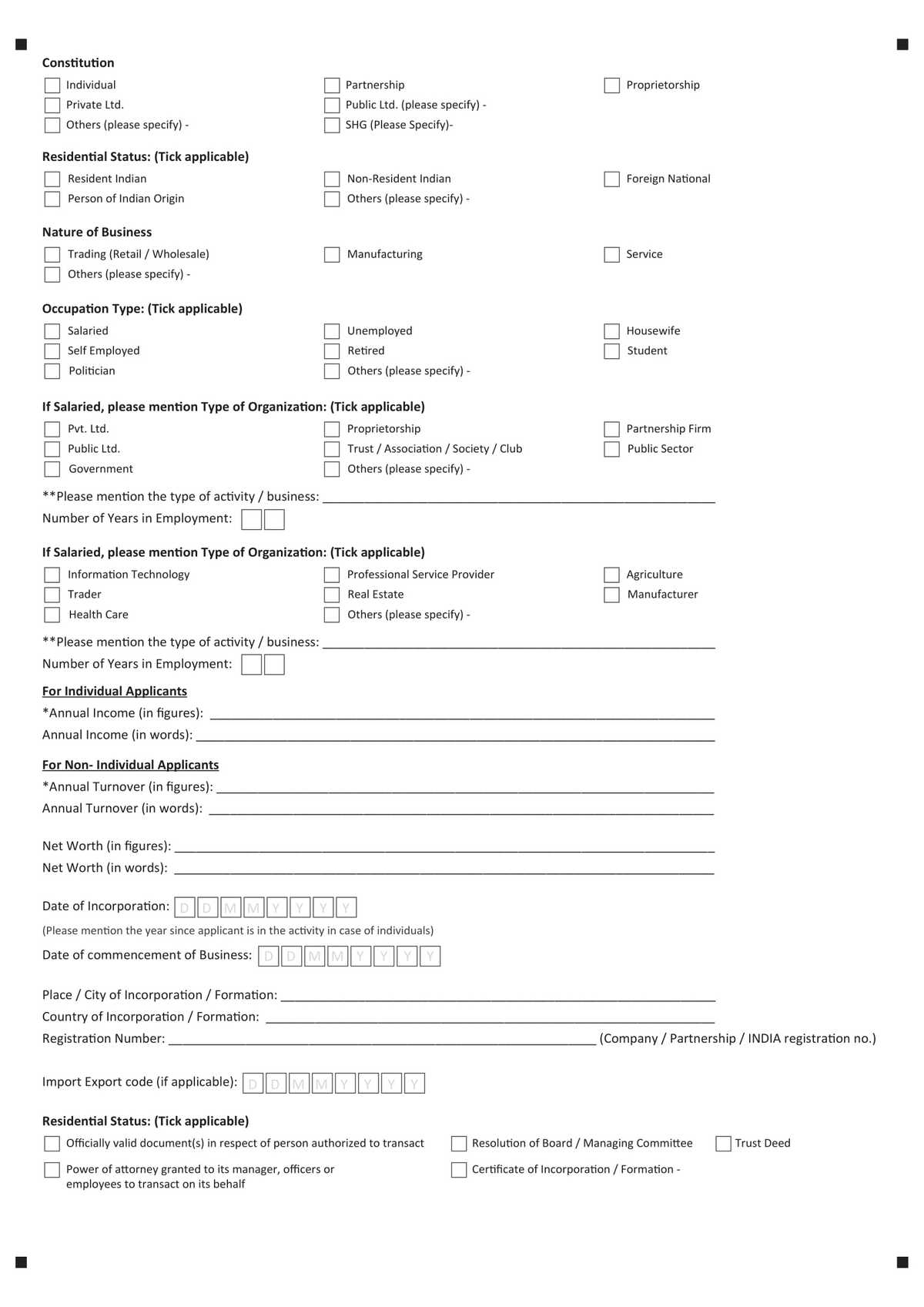 Axis Bank Government Sponsored Schemes Application Form Download in PDF-02