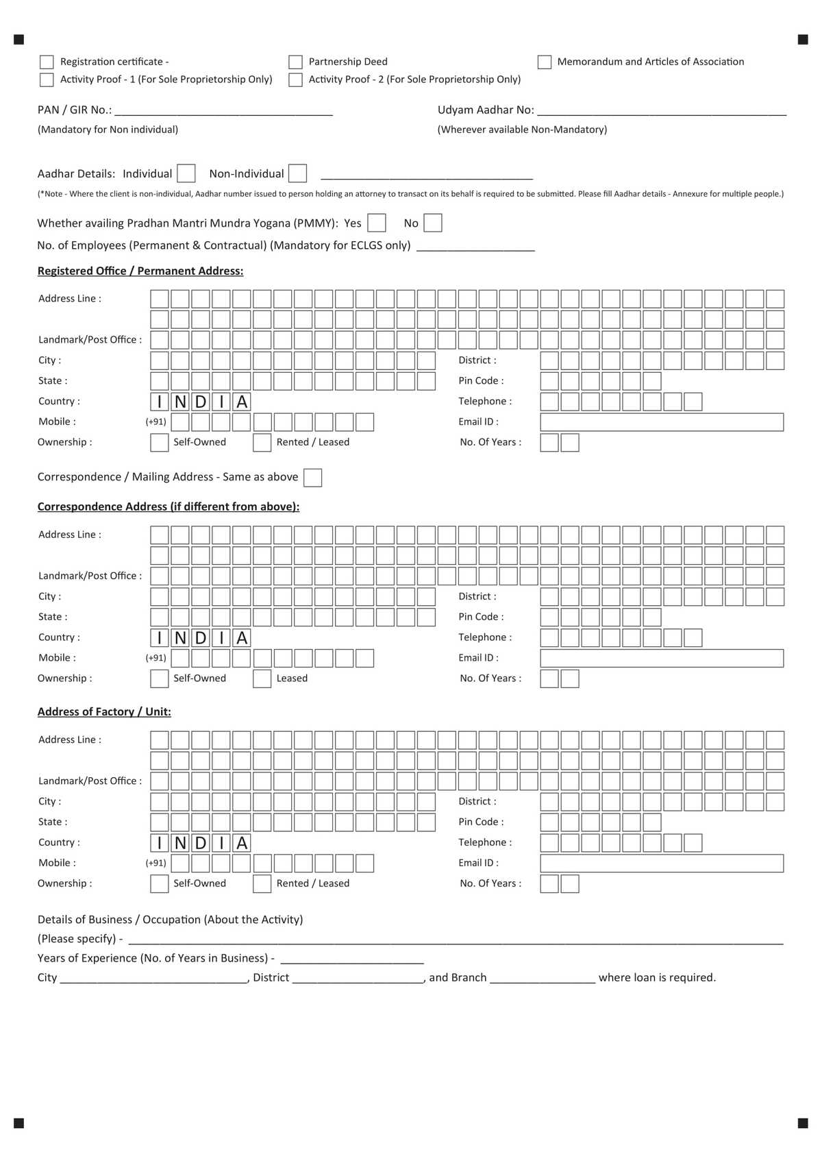 Axis Bank Government Sponsored Schemes Application Form Download in PDF-03