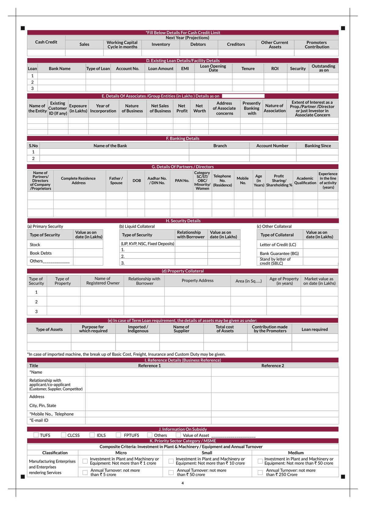 Axis Bank Small Business Banking Application Form Download in PDF-4