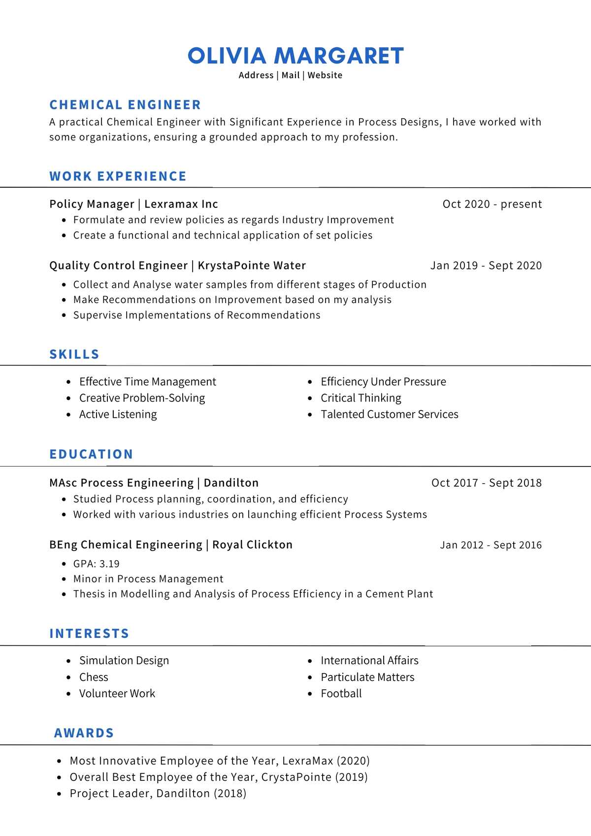 Chemical Engineer Editable Resume Template Download in docx-8