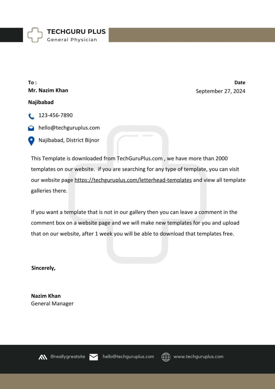 Doctor Letterhead 20 Templates Download in Word (.docx)
