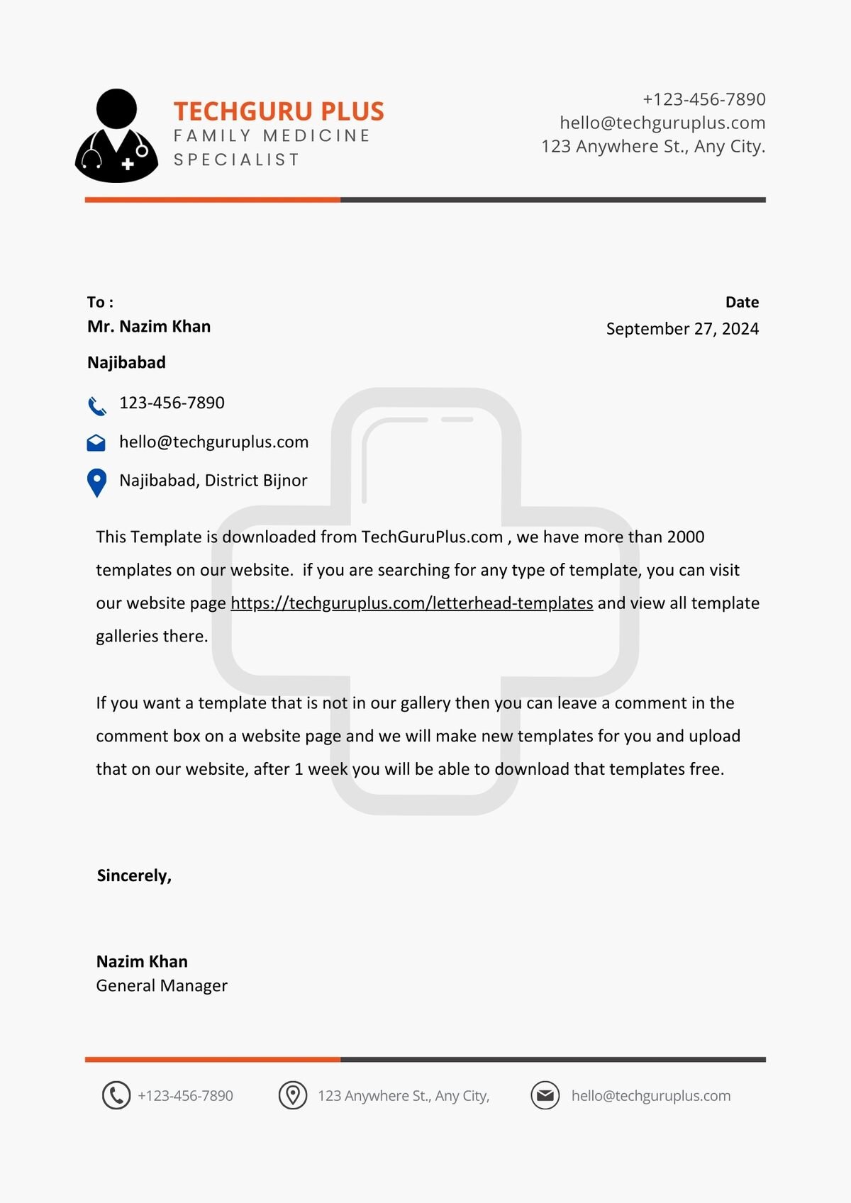 Doctor Letterhead 20 Templates Download in Word Format-6