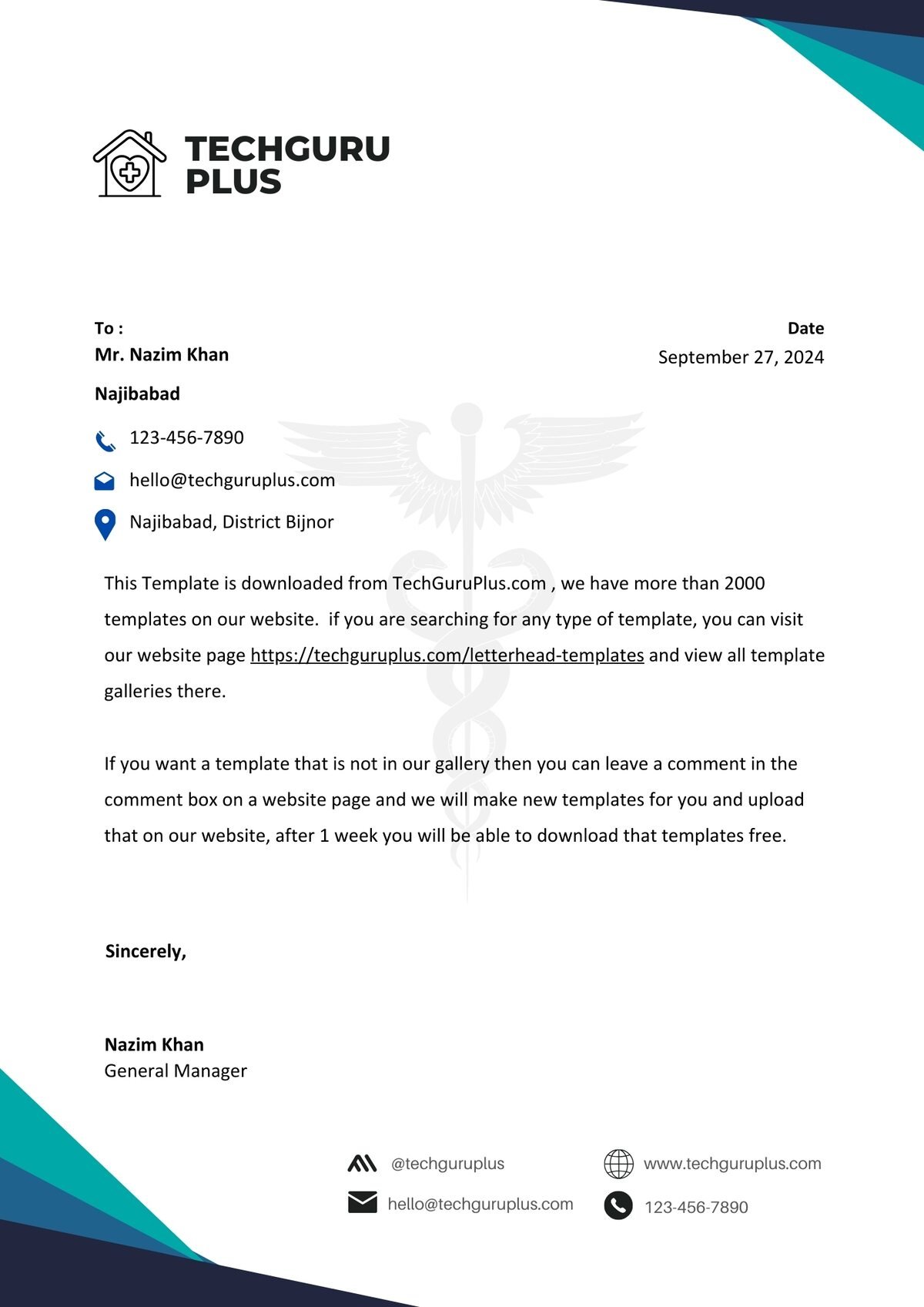 Doctor Letterhead 20 Templates Download in Word Format-8