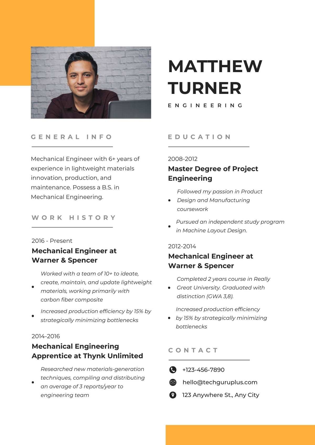 Engineer Editable Resume Template Download in docx (4)