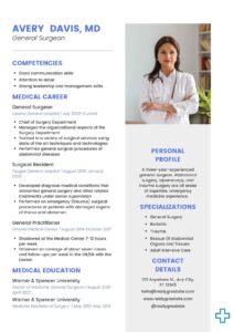 Doctor Resume 20 Templates Download in Word (.docx)