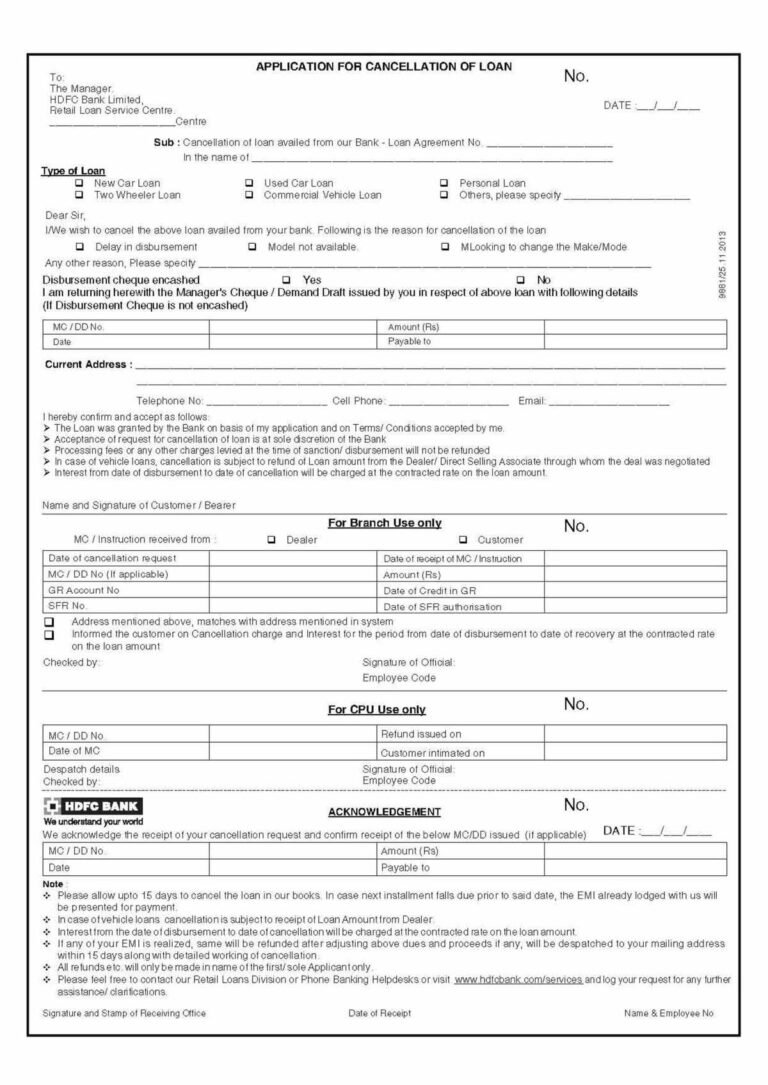 HDFC Bank Change of Residential Status of Beneciciary Owner-CDSL Form ...