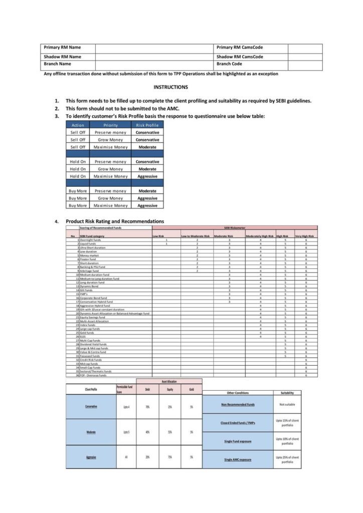 HDFC Bank Investment Services Account Form Download in PDF