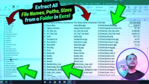 How to Extract All File Names, Paths, and Sizes from a Folder in Excel Using VBA