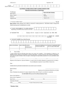 ICICI Bank Electronic Clearing Service Mandate Form Download in PDF