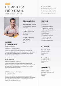 Web Developer Resume 20 Templates Download in Word (.docx)