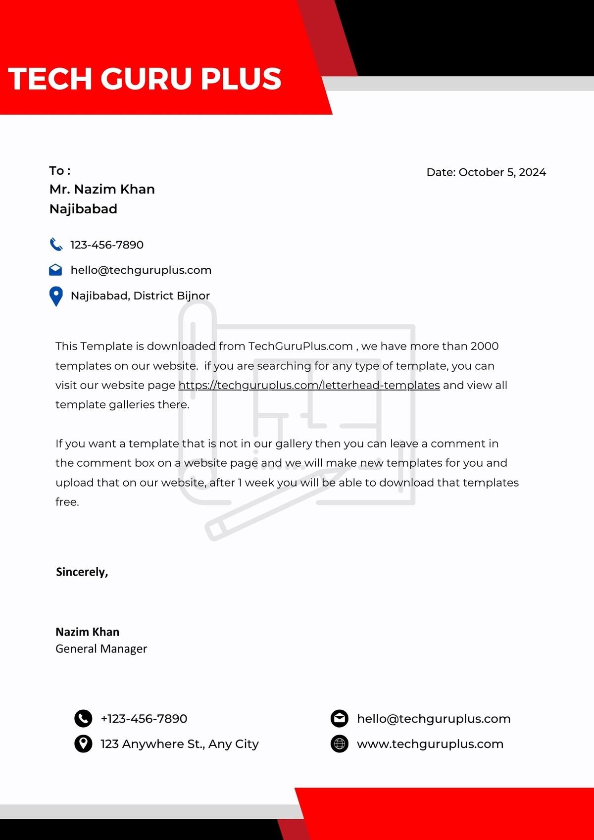 Architecture Letterhead Editable Resume Template Download in docx-7