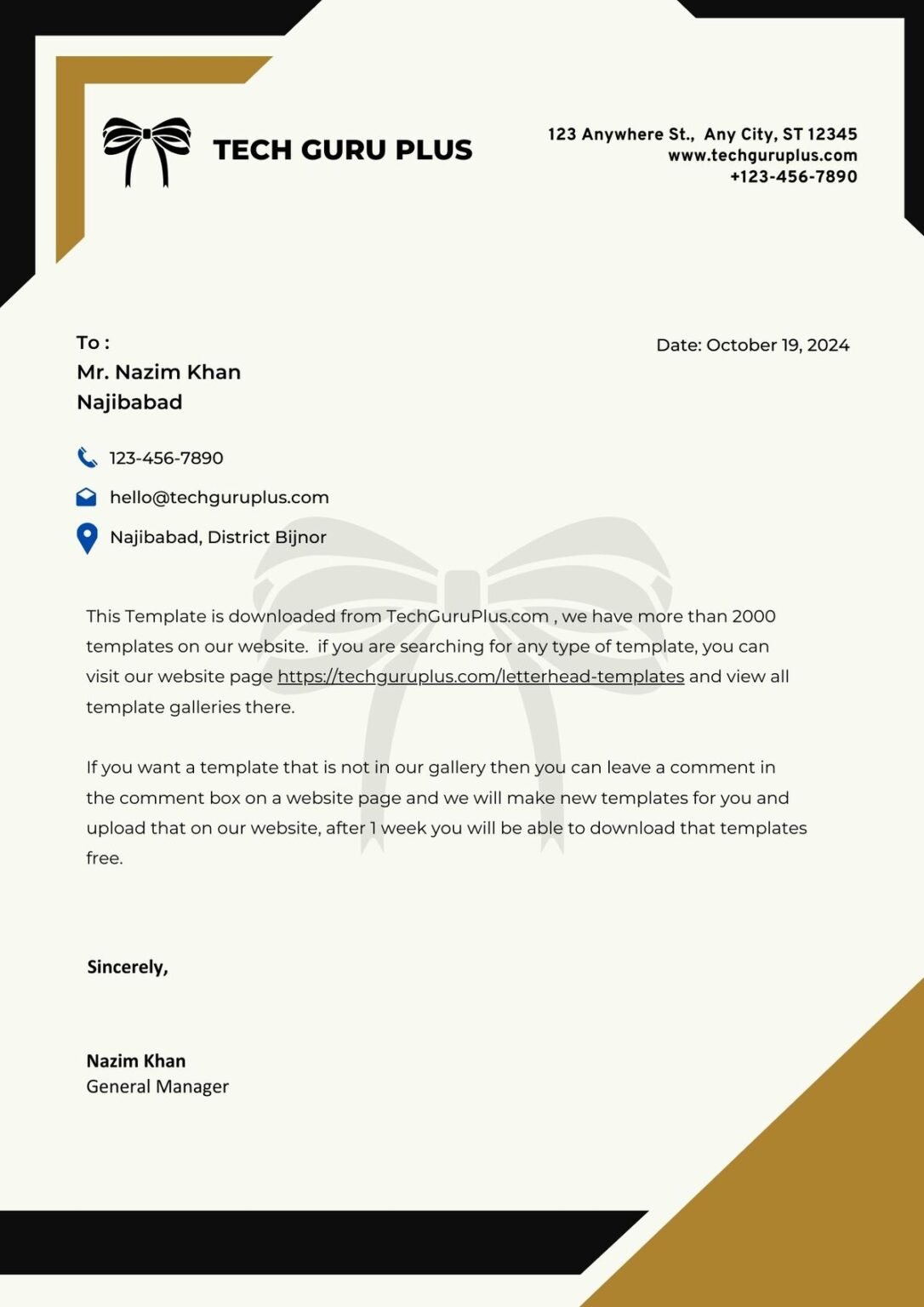 Boutique Shop Letterhead 20 Templates Download in Word (.docx)