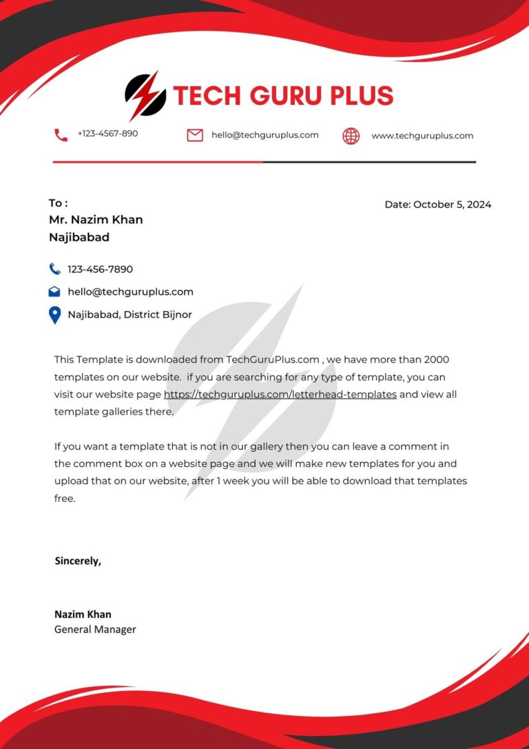 Electrical Company Letterhead 20 Templates Download in Word (.docx)