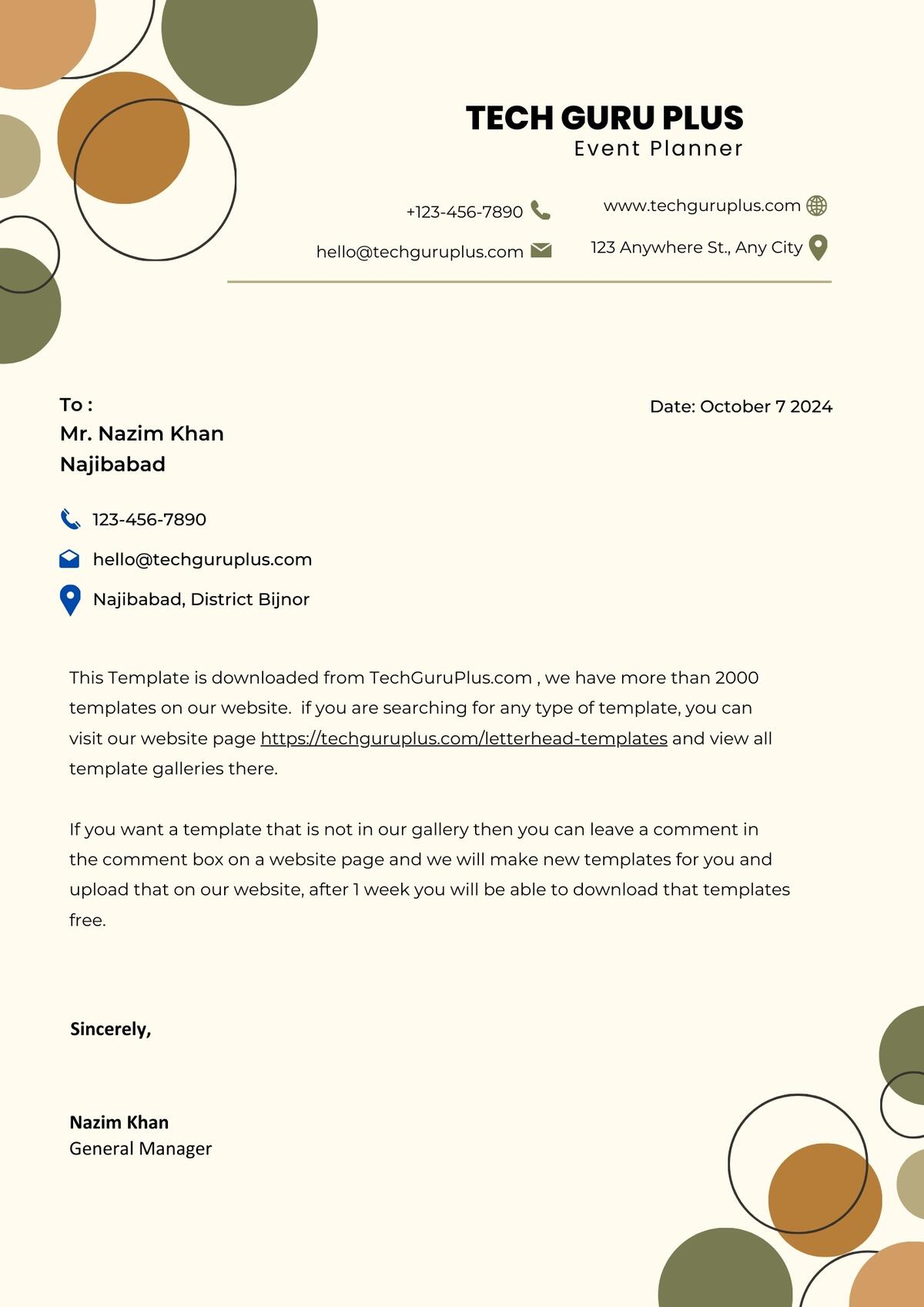 Event Planner Letterhead Template-12