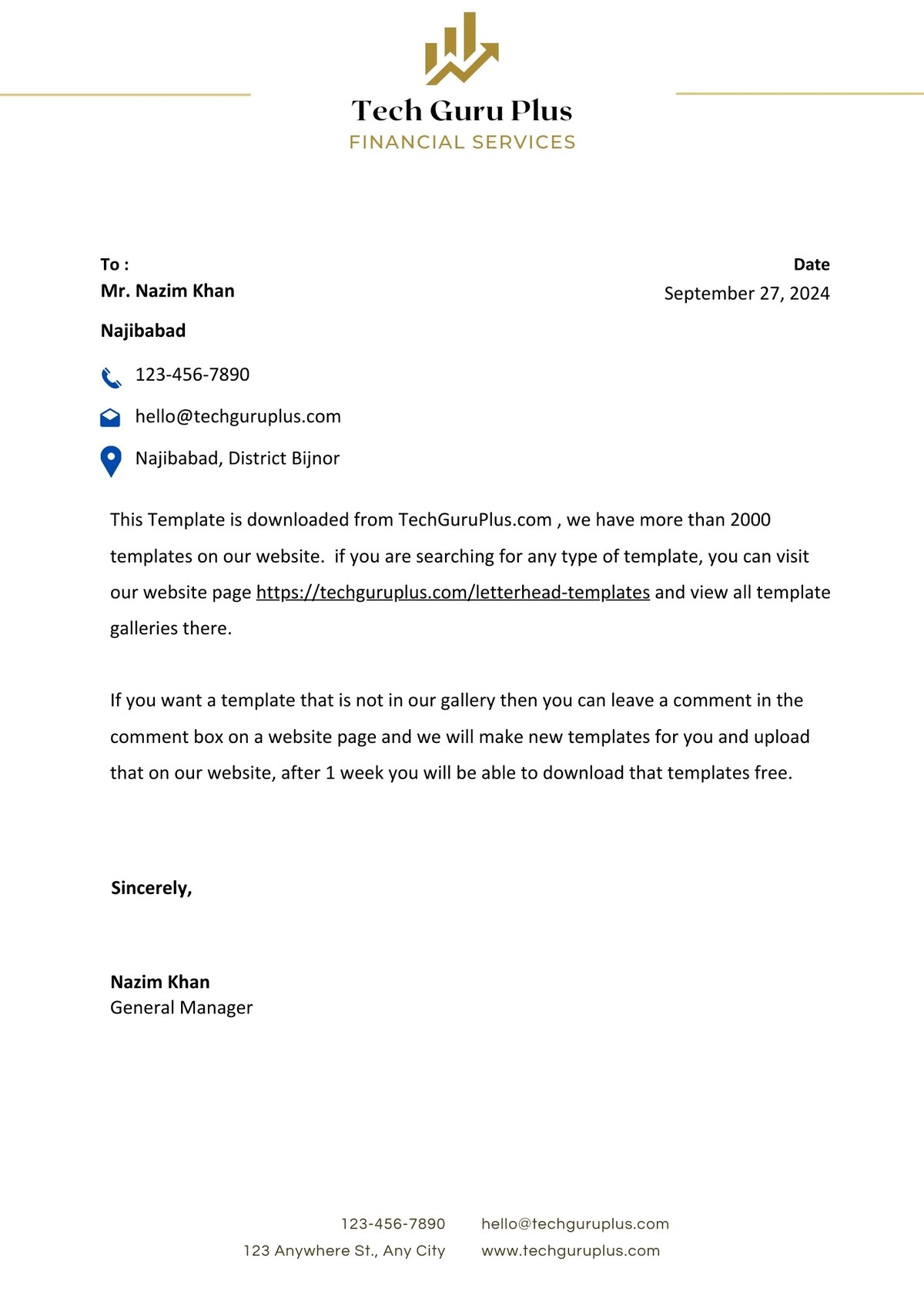 Financial Letterhead Templates Download in Word Format-4