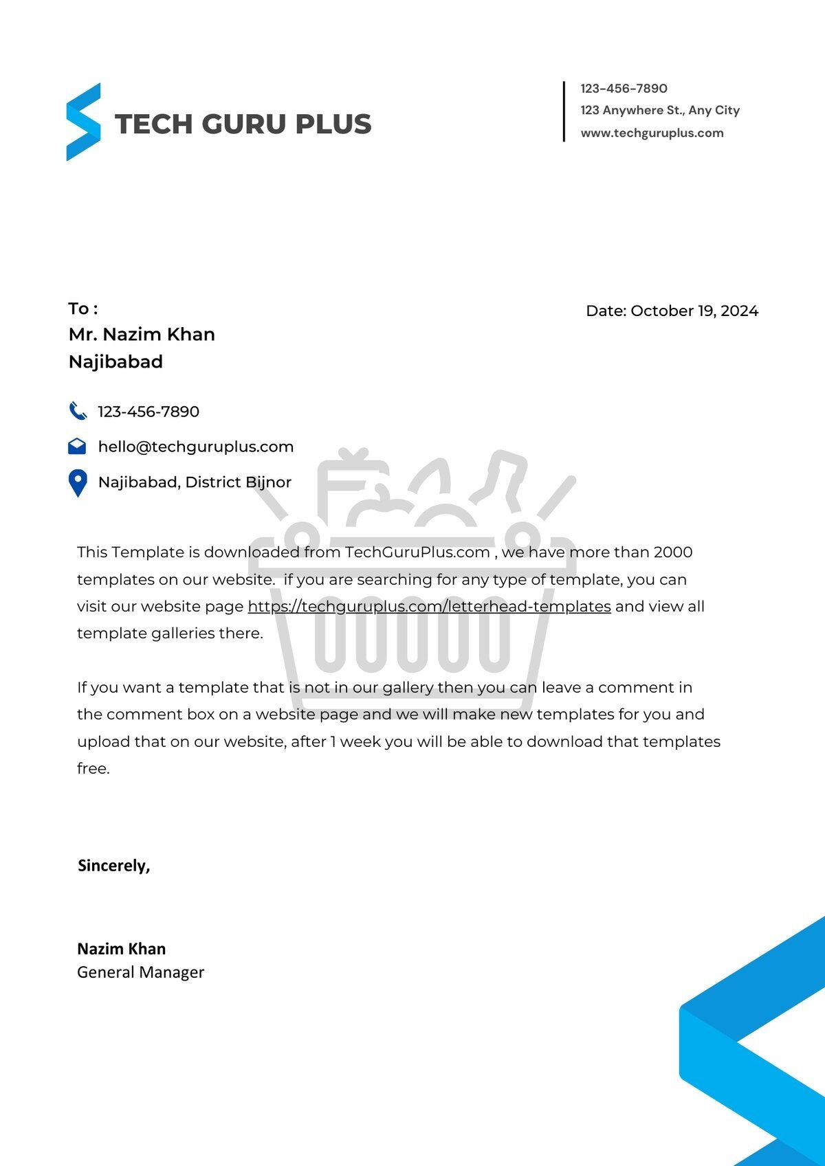 Grocery Shopletterhead Editable Resume Template Download in docx-18